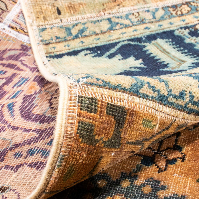 Alfombra de patchwork - 301 x 240 cm - multicolor