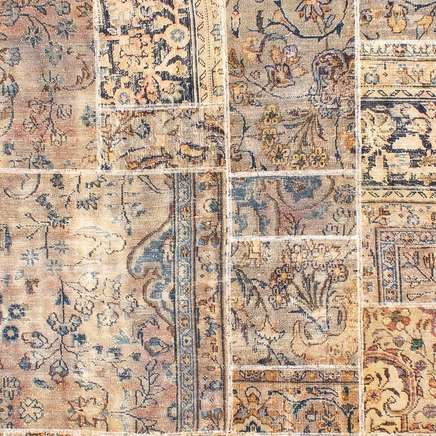 Alfombra de patchwork - 303 x 240 cm - multicolor