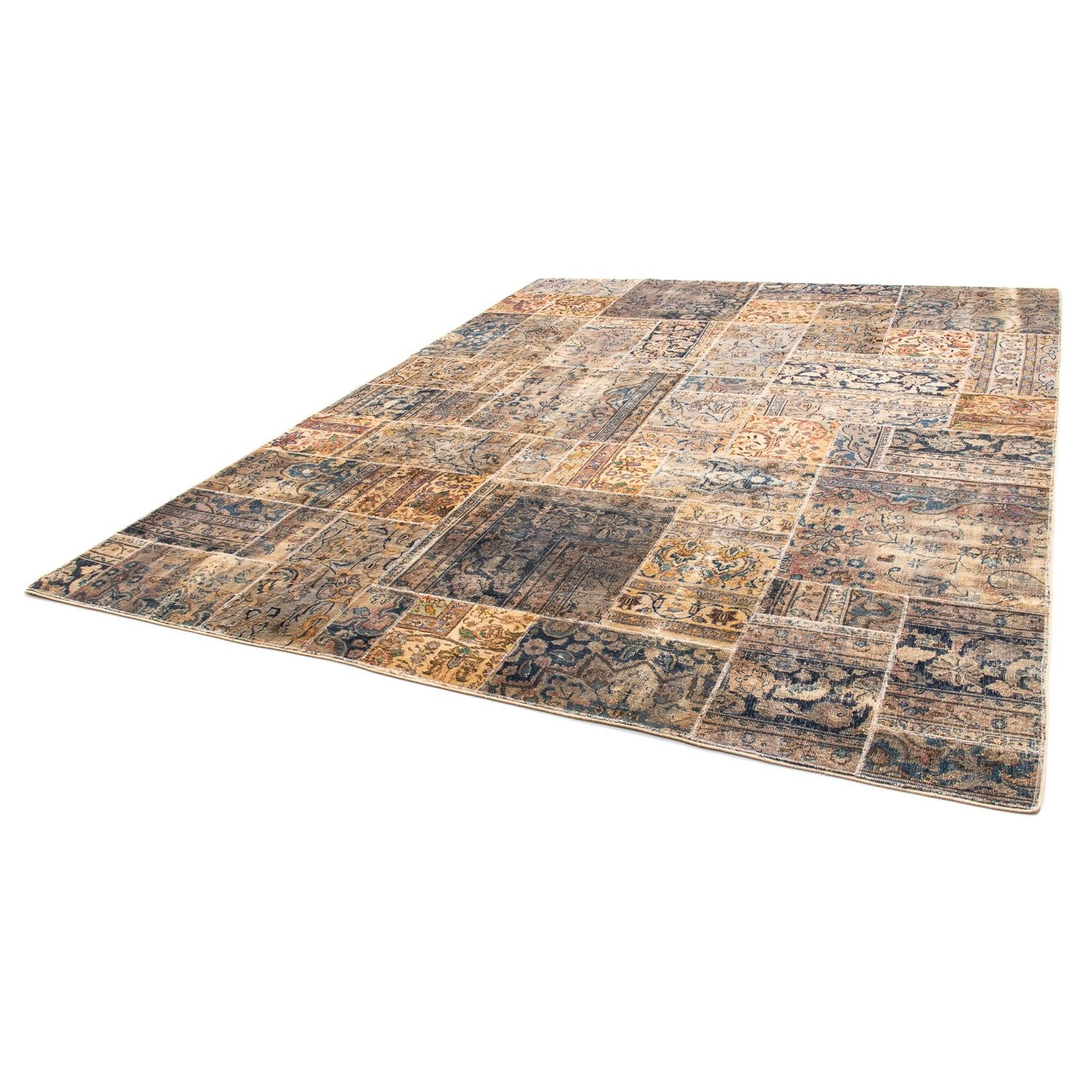 Alfombra de patchwork - 303 x 240 cm - multicolor