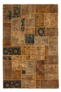 Alfombra de patchwork - 275 x 182 cm - multicolor