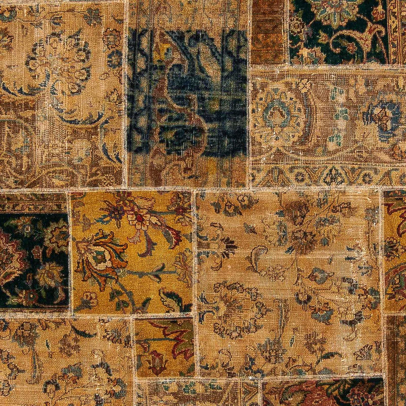 Alfombra de patchwork - 275 x 182 cm - multicolor