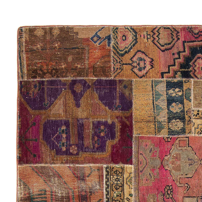 Alfombra de patchwork - 272 x 181 cm - multicolor