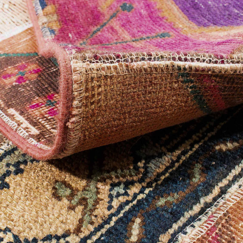 Alfombra de patchwork - 272 x 181 cm - multicolor