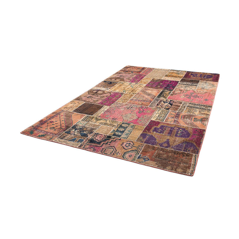 Alfombra de patchwork - 272 x 181 cm - multicolor