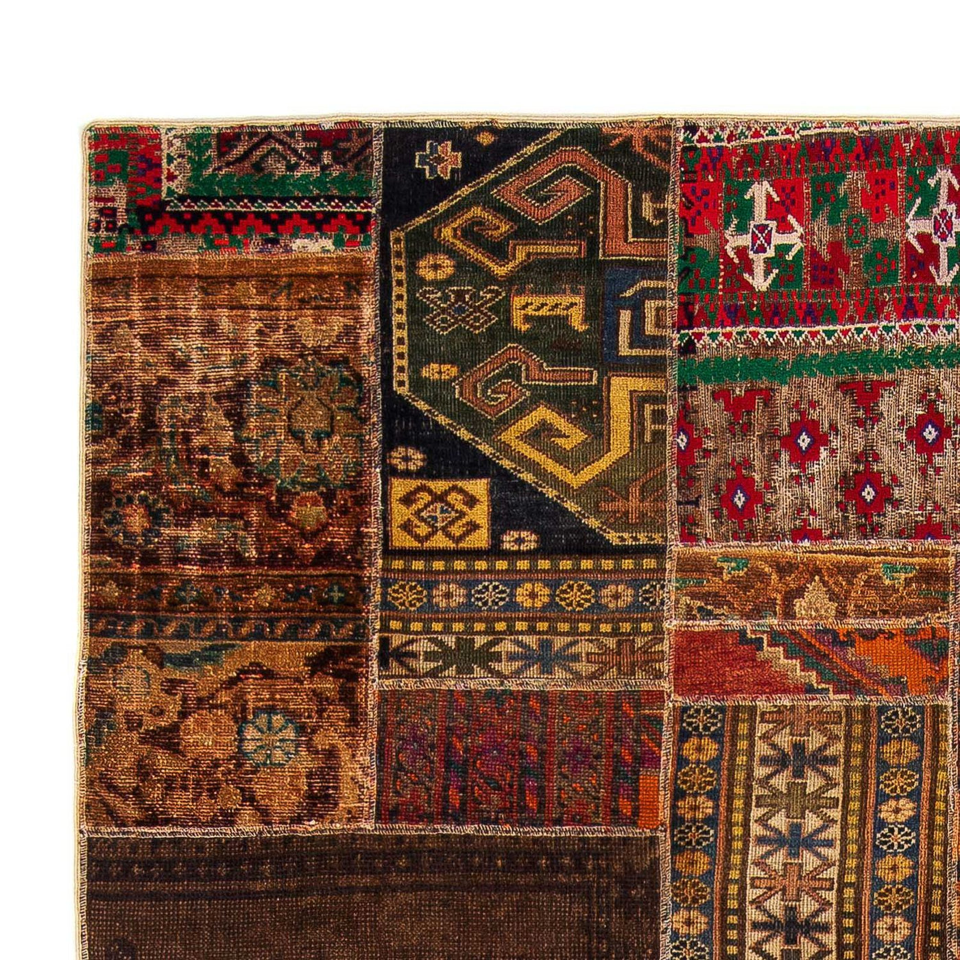Alfombra de patchwork 271x179cm - Alfombra de lana