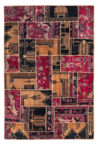 Alfombra de patchwork - 244 x 164 cm - multicolor