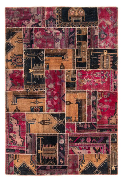 Alfombra de patchwork 164x244cm - Perserteppich Wollteppich