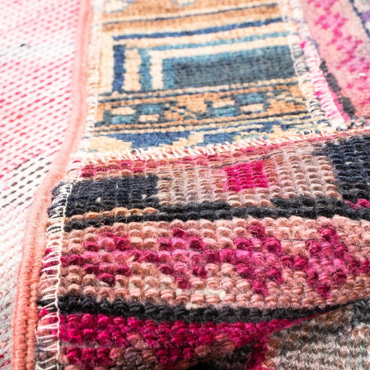 Alfombra de patchwork - 244 x 164 cm - multicolor