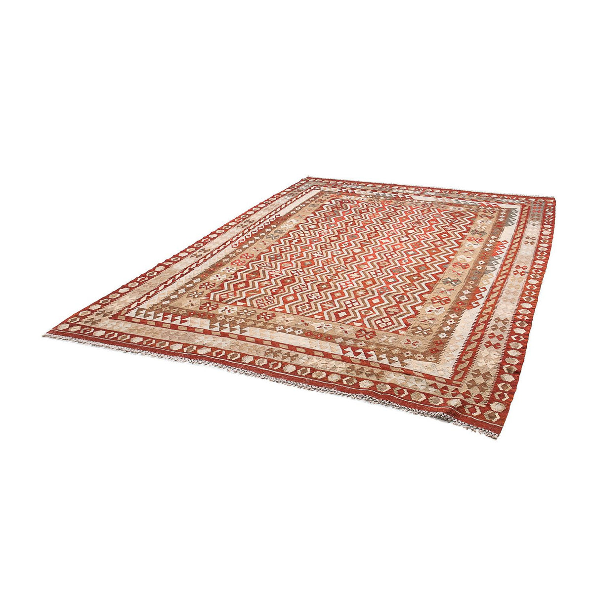 Alfombra Kelim - Splash - 271 x 212 cm - multicolor