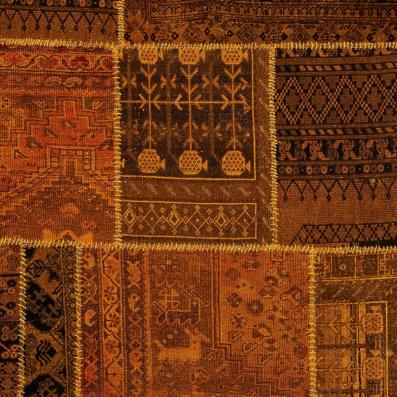 Alfombra de patchwork - 289 x 200 cm - multicolor
