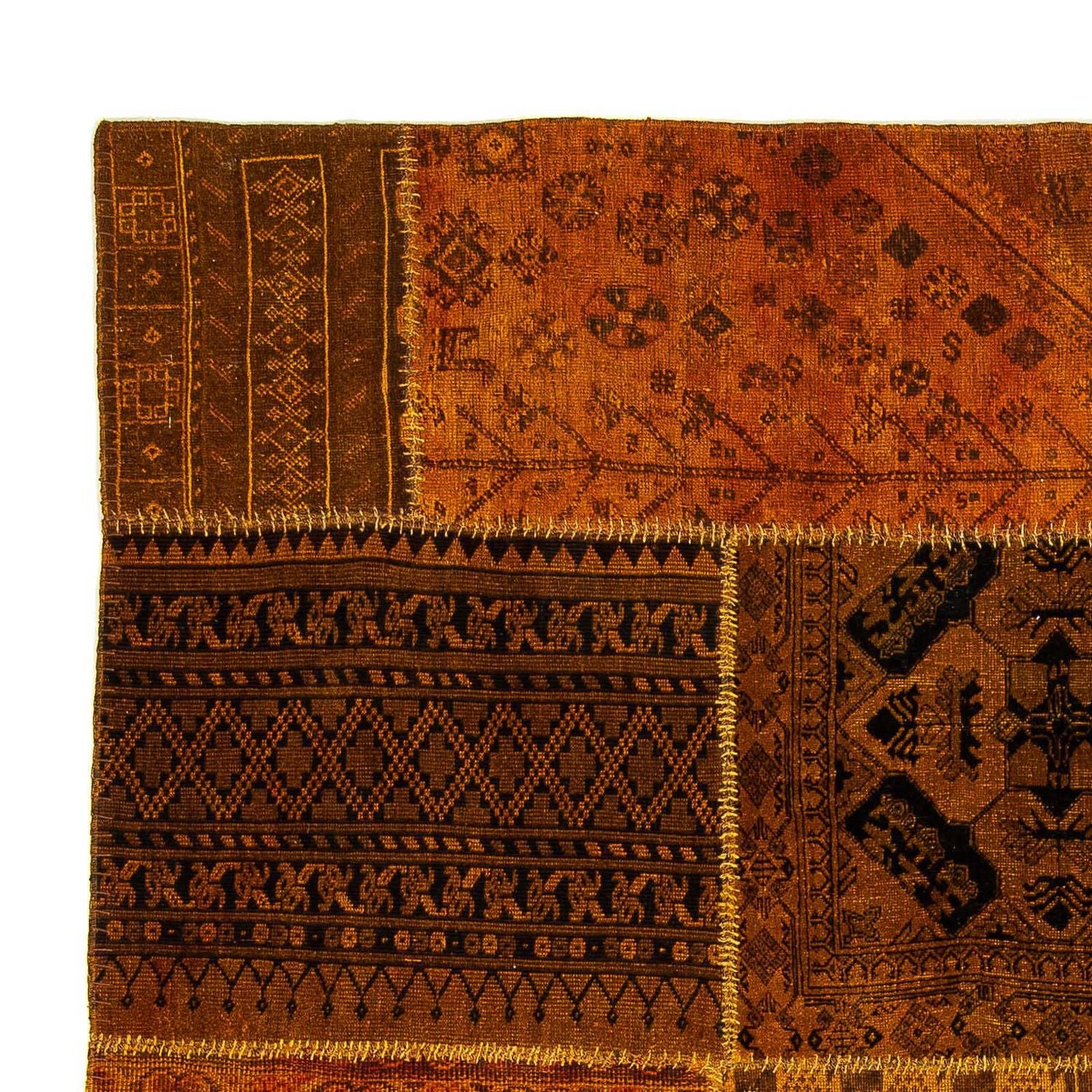 Alfombra de patchwork - 289 x 200 cm - multicolor