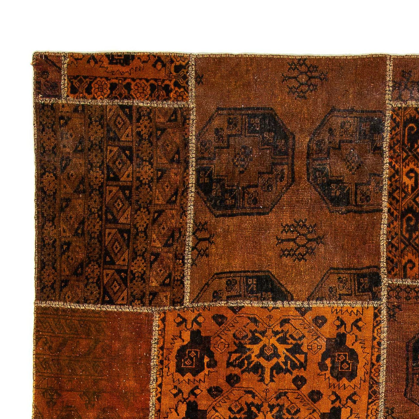 Alfombra de patchwork 300x208cm - Alfombra de lana