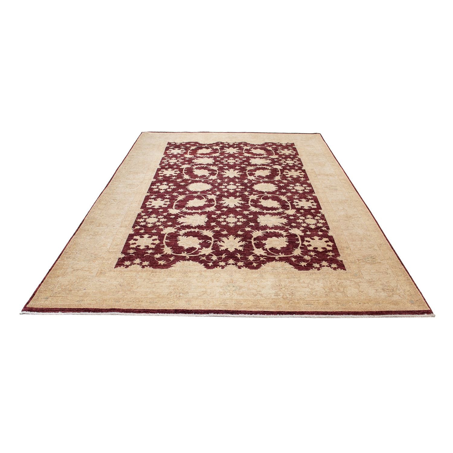Alfombra Ziegler - 345 x 249 cm - rojo oscuro