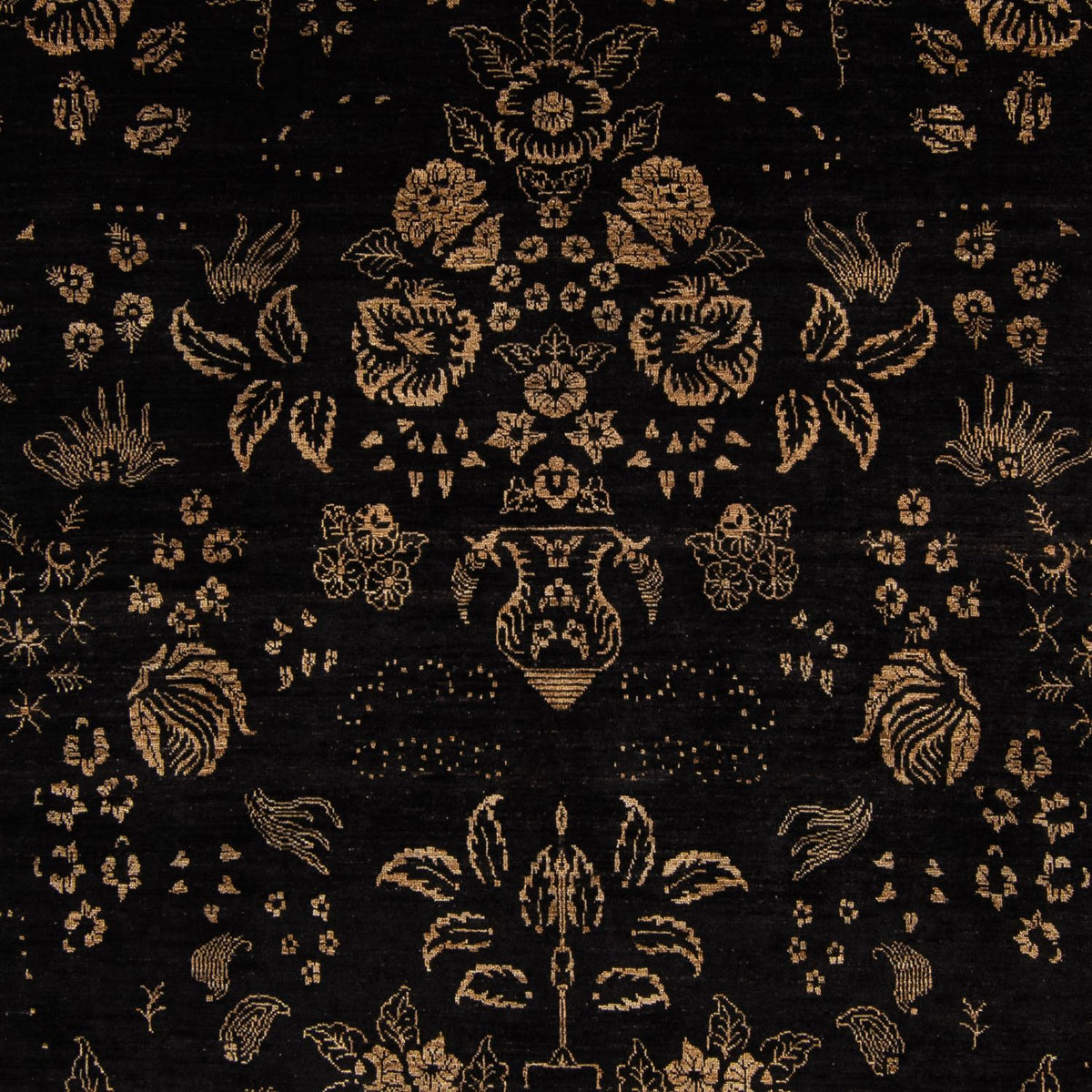 Alfombra oriental - 350 x 246 cm - azul oscuro