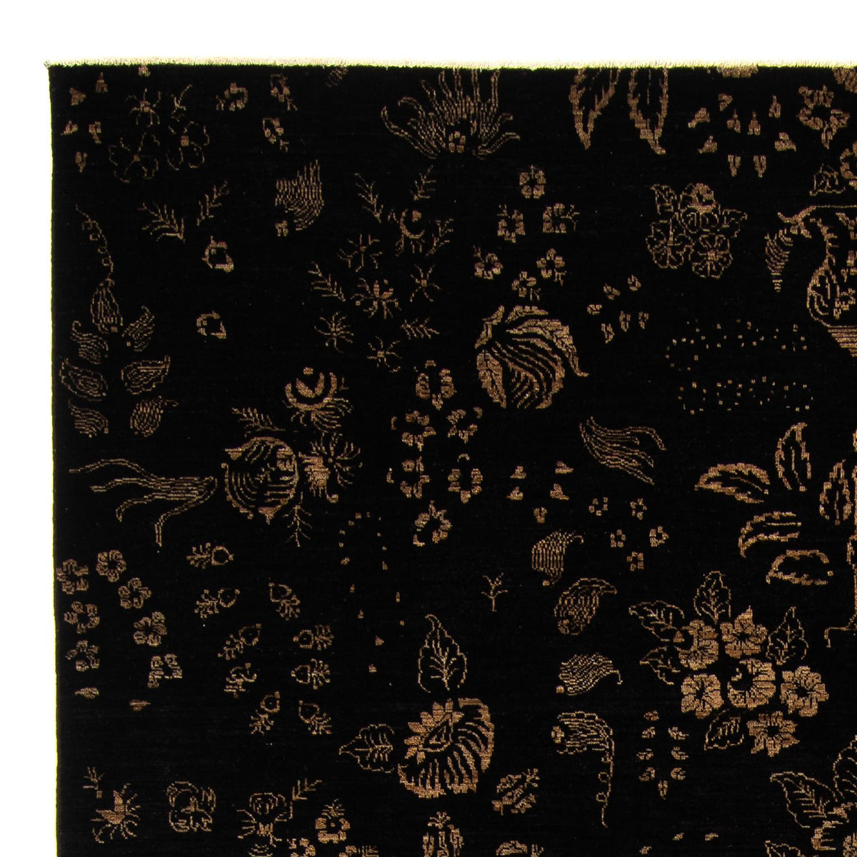 Alfombra oriental - 350 x 246 cm - azul oscuro