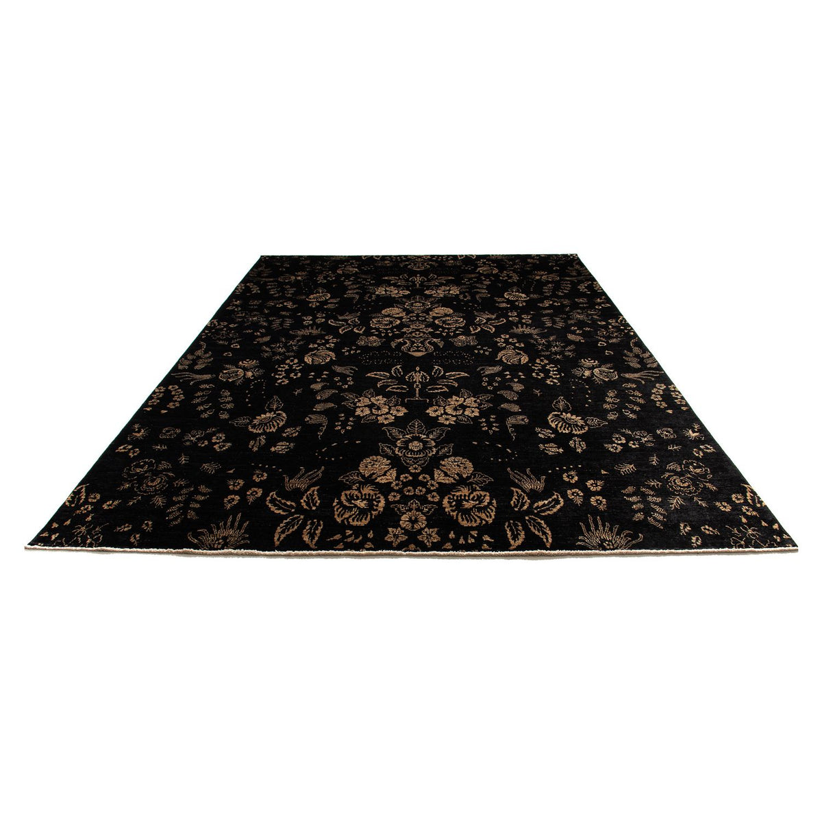 Alfombra oriental - 350 x 246 cm - azul oscuro