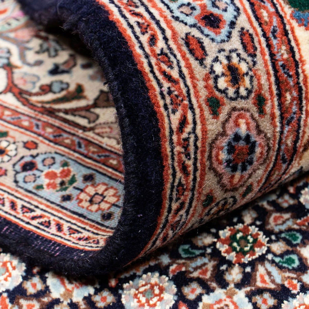 Alfombra persa - Clásica - 281 x 193 cm - azul oscuro