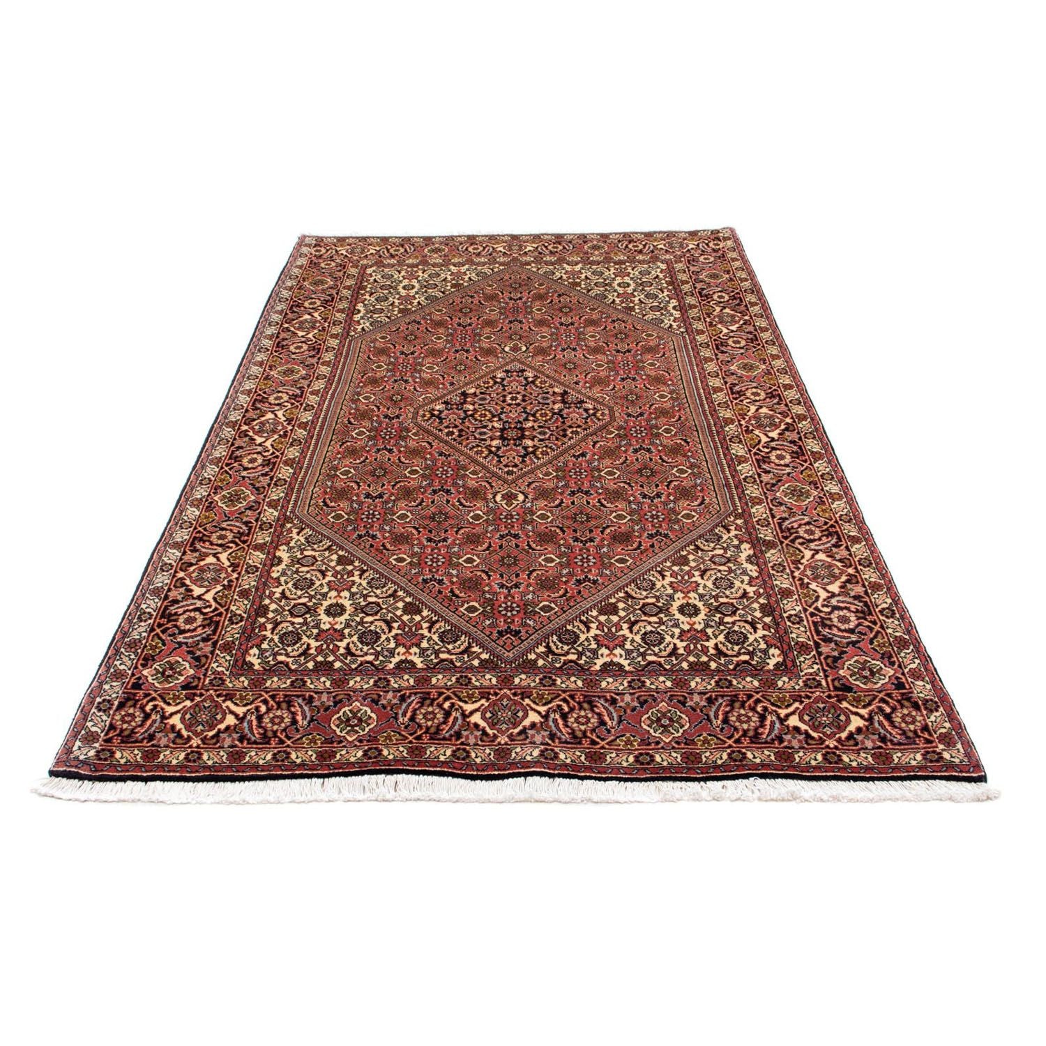 Alfombra persa - Bidjar - 227 x 137 cm - rojo