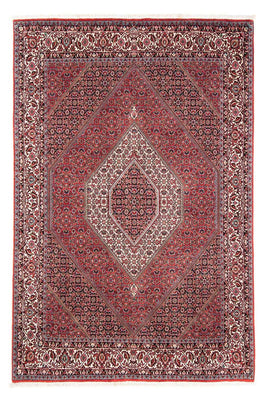 Alfombra persa - Bidjar - 241 x 172 cm - rojo oscuro
