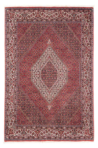 Alfombra persa - Bidjar - 241 x 172 cm - rojo oscuro