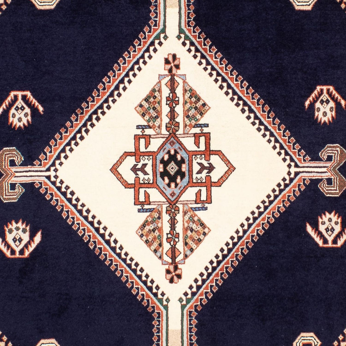 Alfombra persa - Bidjar - 238 x 175 cm - azul oscuro