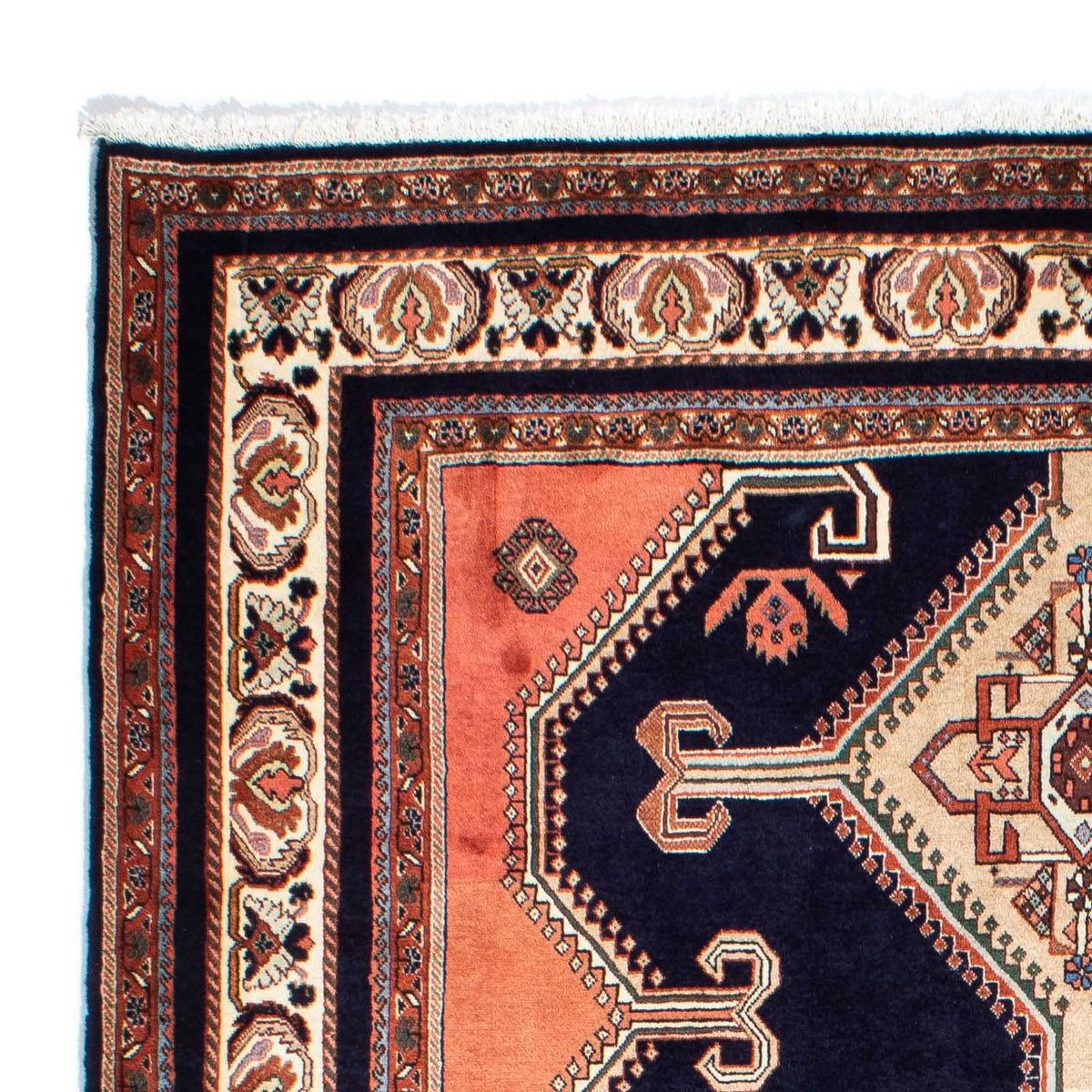 Alfombra persa - Bidjar - 238 x 175 cm - azul oscuro