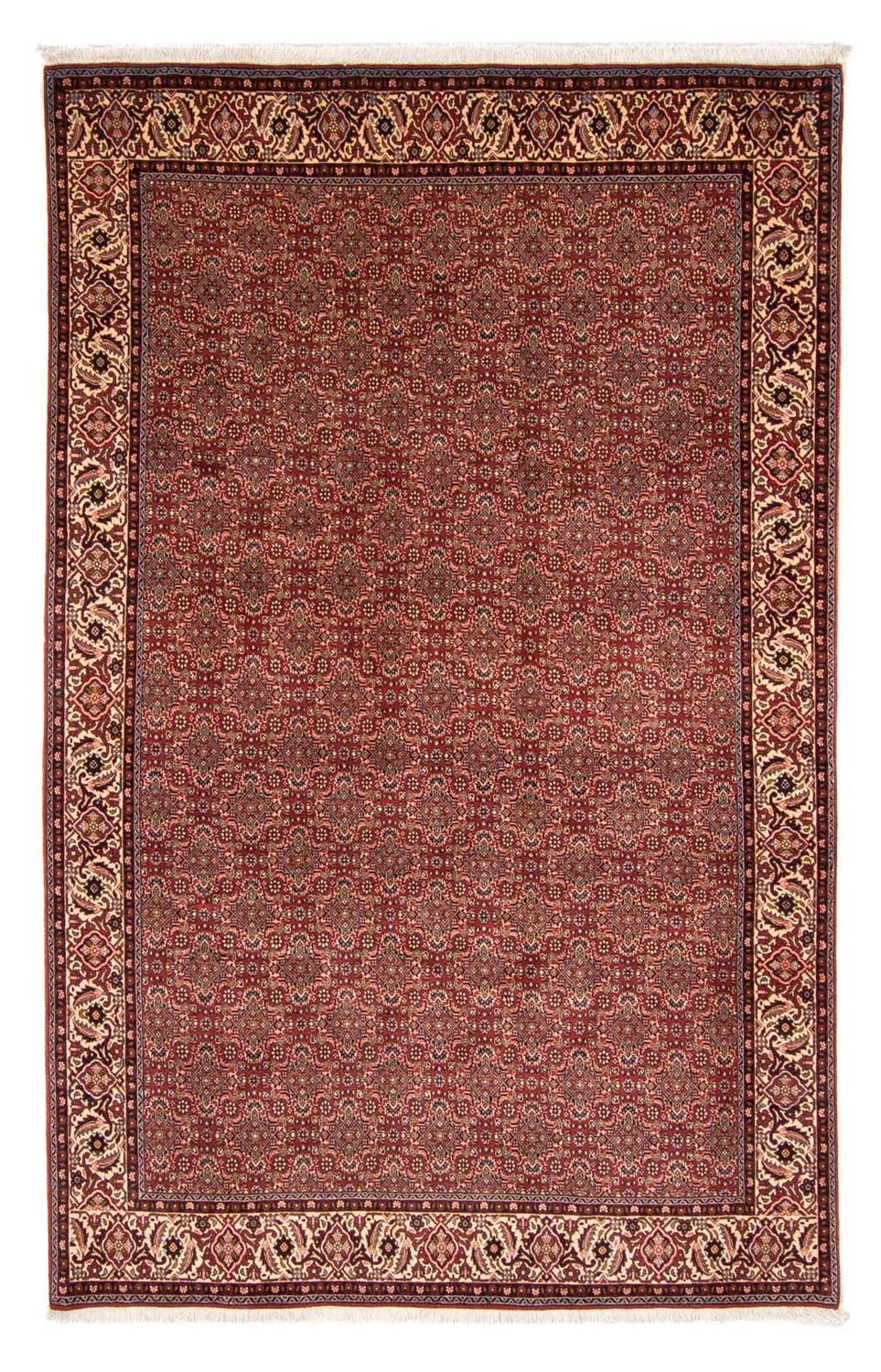 Alfombra persa - Bidjar - 298 x 200 cm - rojo oscuro