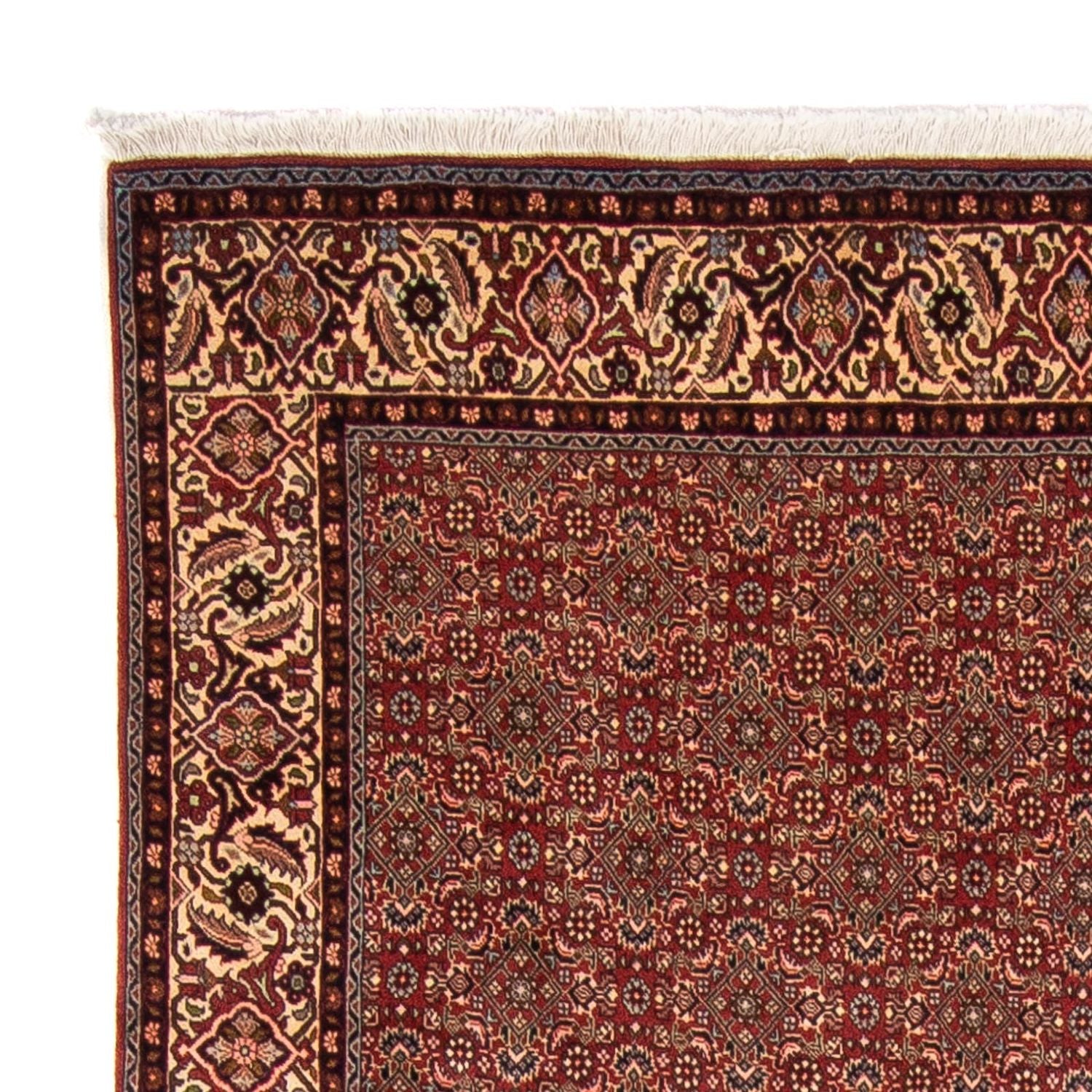 Alfombra persa - Bidjar - 298 x 200 cm - rojo oscuro