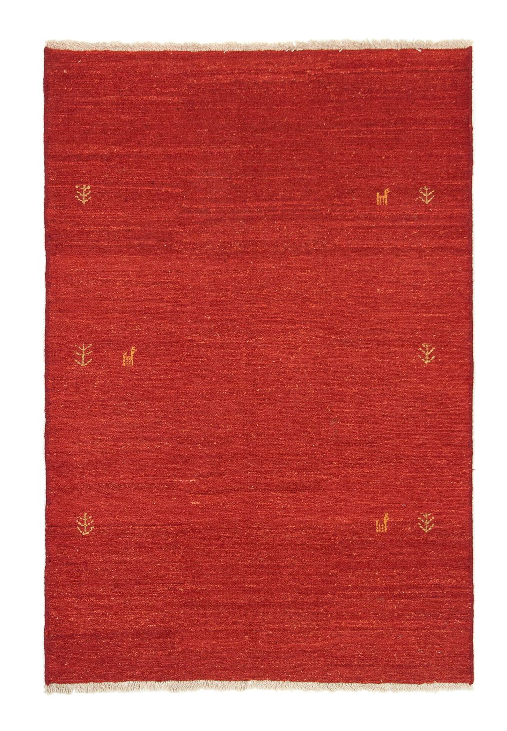 Alfombra Gabbeh - Persa - 174 x 118 cm - rojo