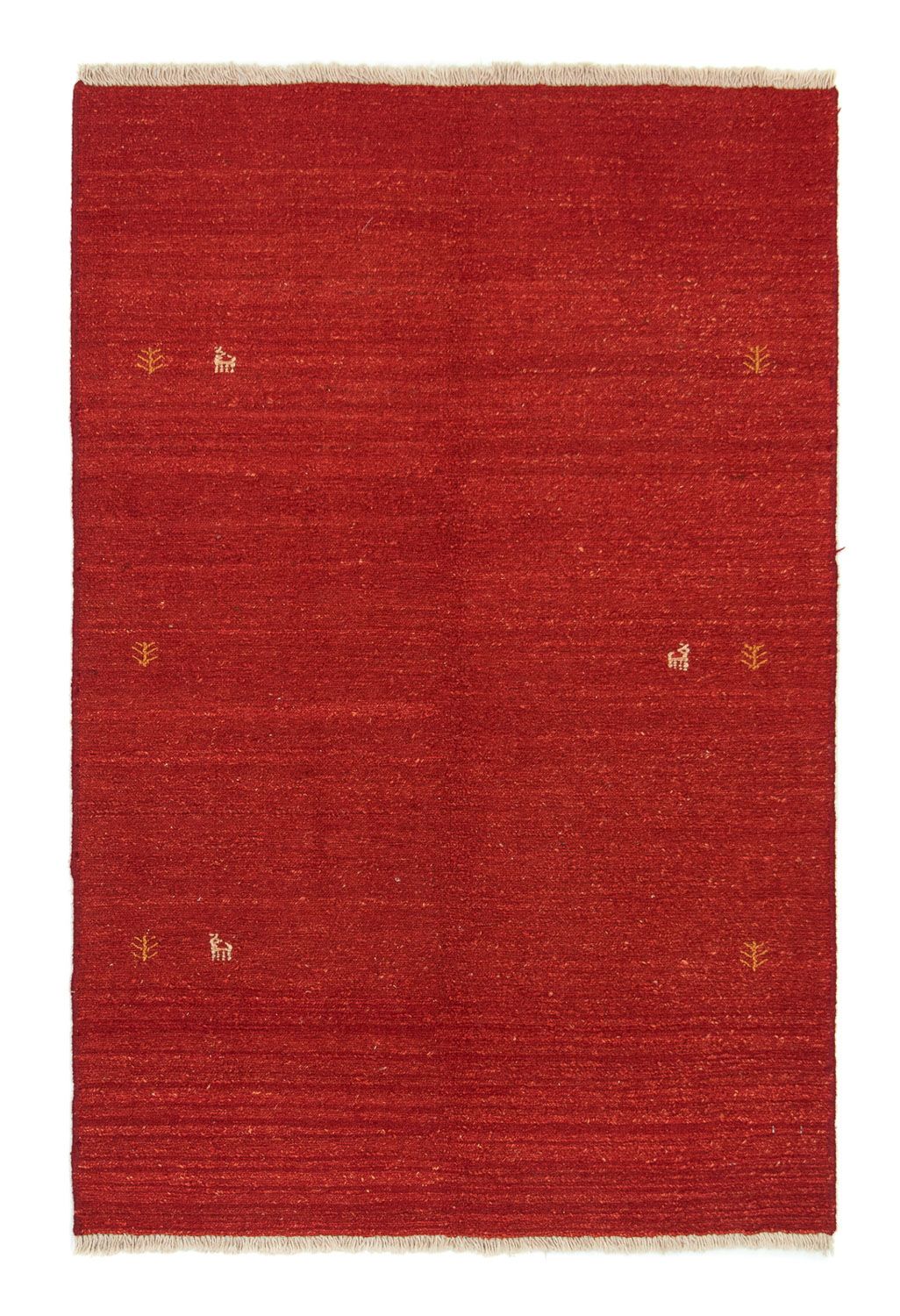 Alfombra Gabbeh - Persa - 174 x 117 cm - rojo