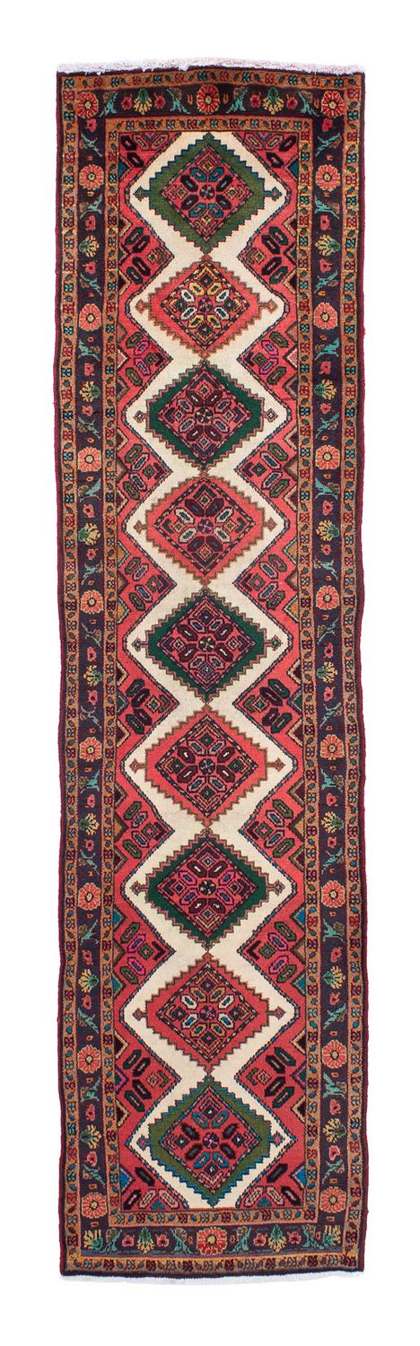 Alfombra de pasillo Alfombra persa - Nómada - 290 x 70 cm - rojo claro