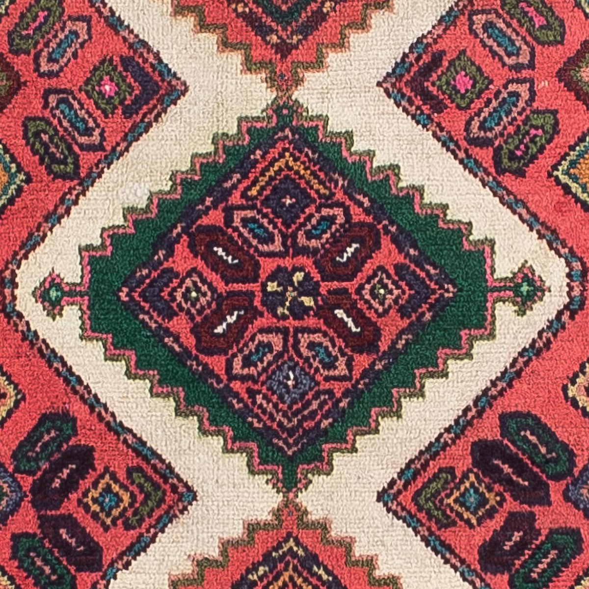 Alfombra de pasillo Alfombra persa - Nómada - 290 x 70 cm - rojo claro