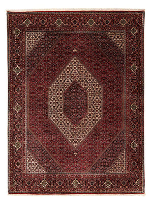 Alfombra persa - Bidjar - 251 x 201 cm - rojo oscuro