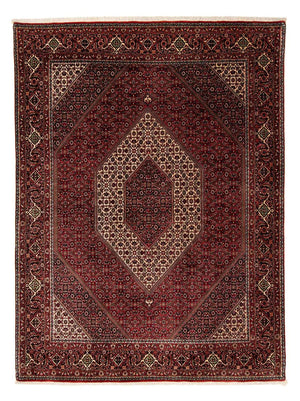 Alfombra persa - Bidjar - 251 x 201 cm - rojo oscuro