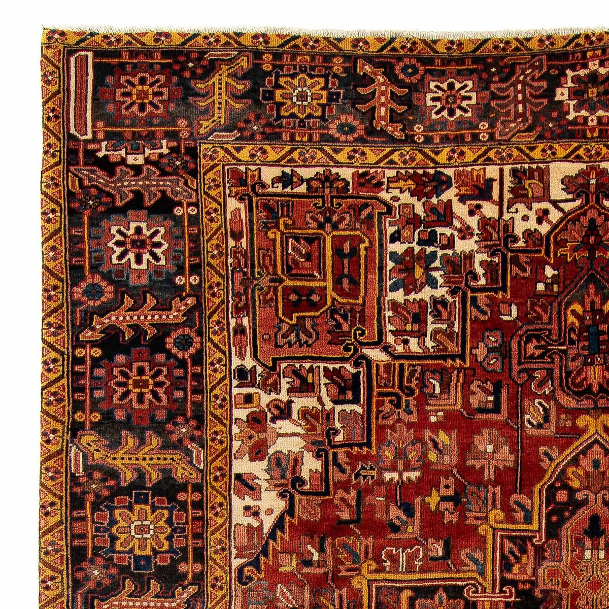 Alfombra persa - Nómada - 395 x 291 cm - rojo oscuro