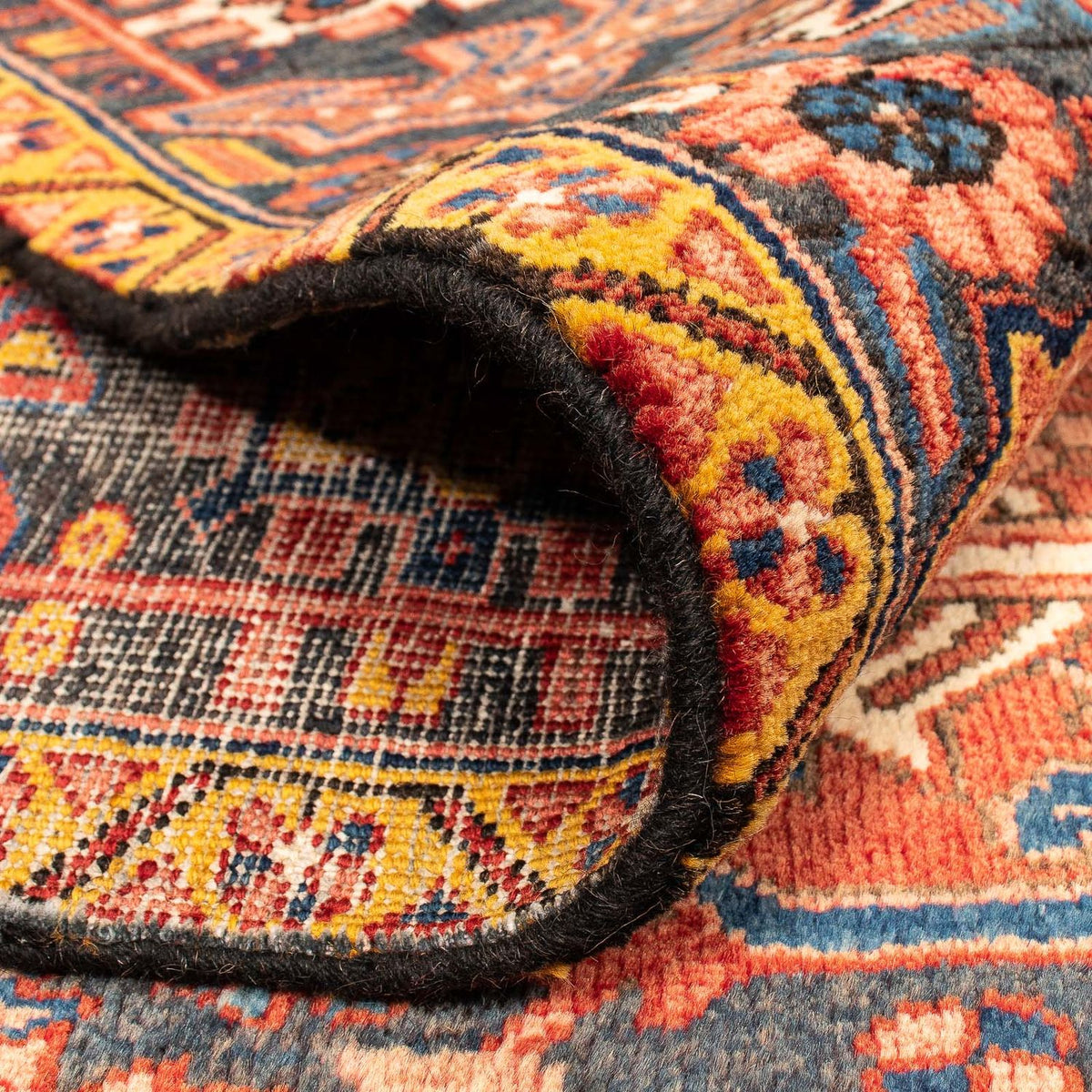 Alfombra persa - Nómada - 395 x 291 cm - rojo oscuro