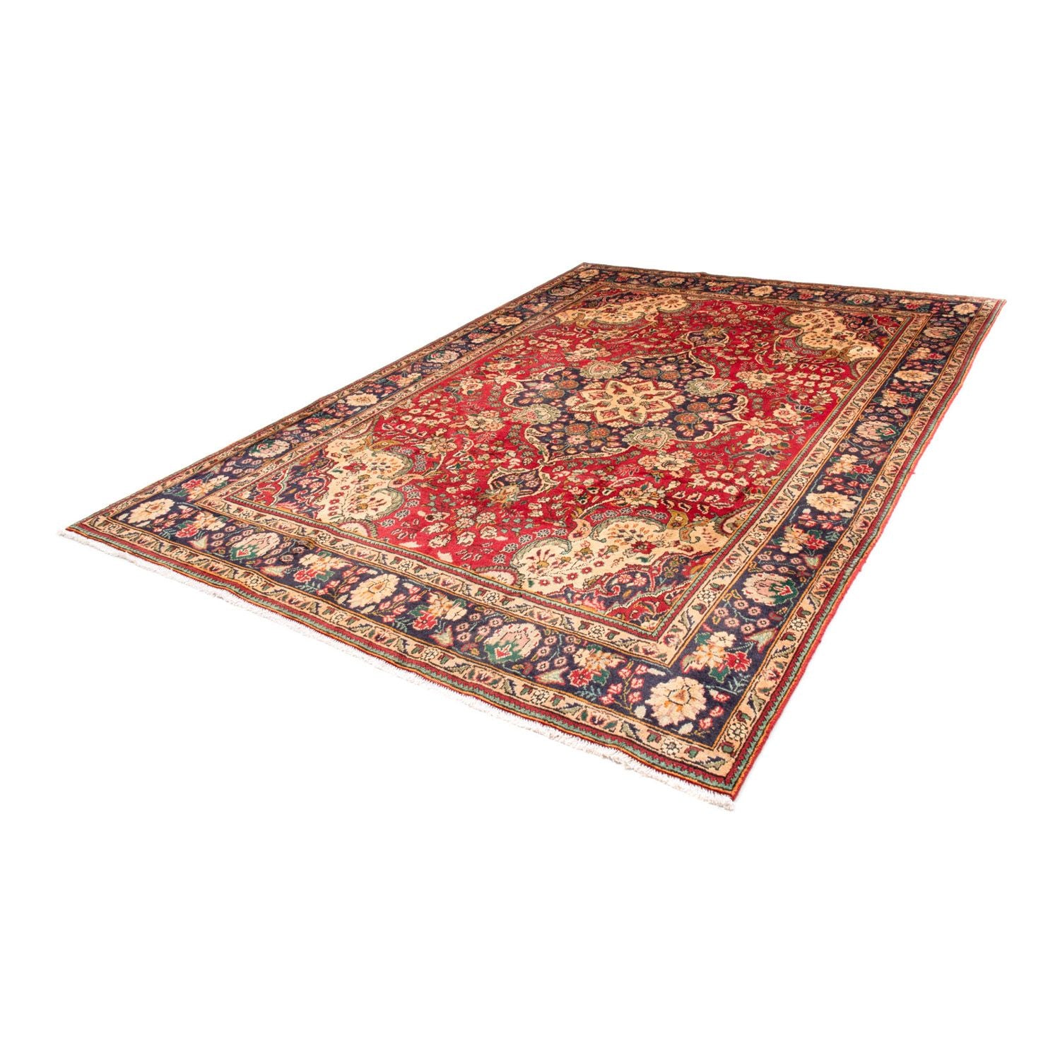 Alfombra persa - Tabriz - 300 x 208 cm - rojo