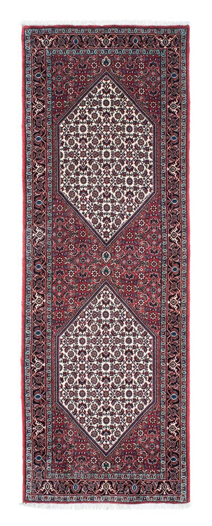 Alfombra de pasillo Alfombra persa - Bidjar - 208 x 73 cm - rojo