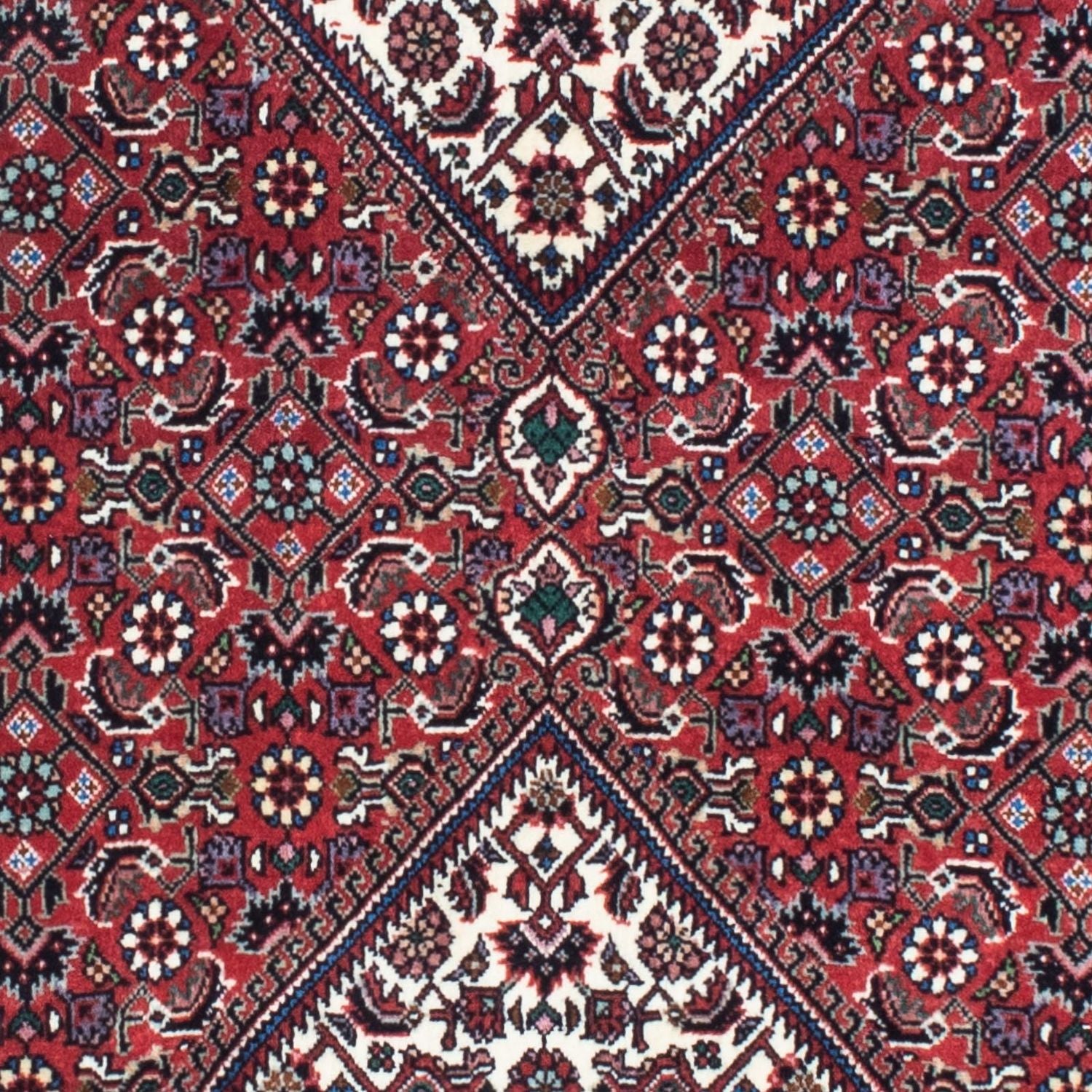 Alfombra de pasillo Alfombra persa - Bidjar - 208 x 73 cm - rojo