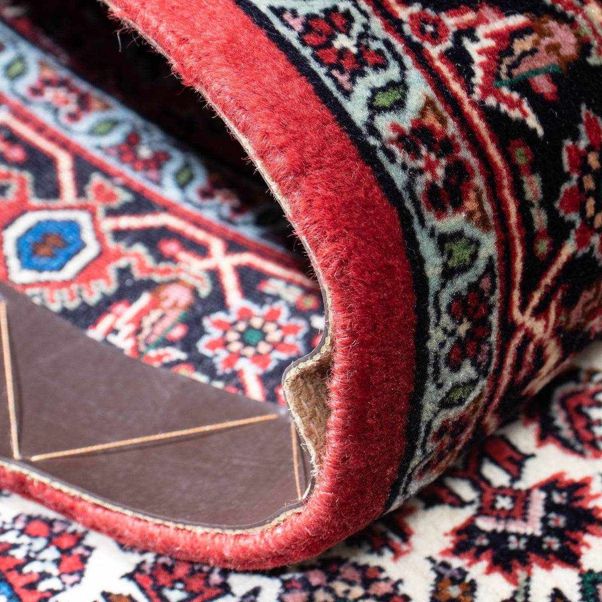 Alfombra de pasillo Alfombra persa - Bidjar - 208 x 73 cm - rojo