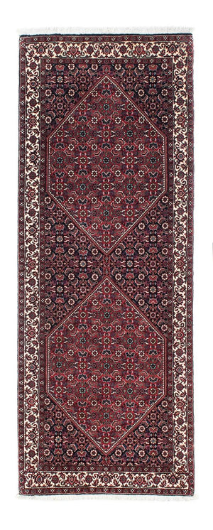 Alfombra de pasillo Alfombra persa - Bidjar - 200 x 76 cm - azul oscuro
