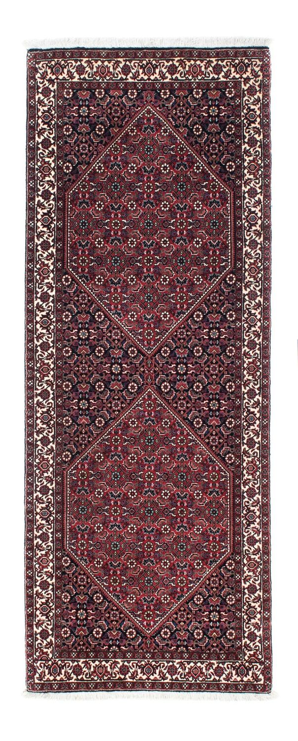Alfombra de pasillo Alfombra persa - Bidjar - 200 x 76 cm - azul oscuro