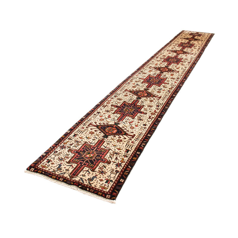 Alfombra de pasillo Alfombra persa - Nómada - 432 x 66 cm - beige
