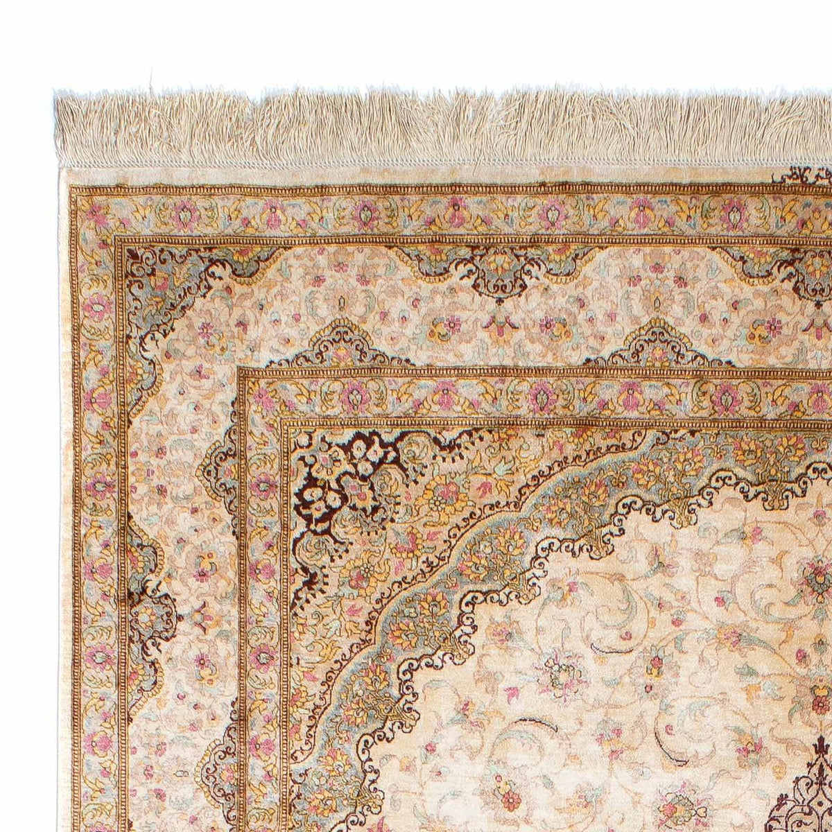 Alfombra persa - Ghom - 235 x 157 cm - beige