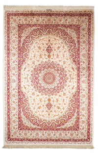 Alfombra persa - Ghom - 240 x 157 cm - beige