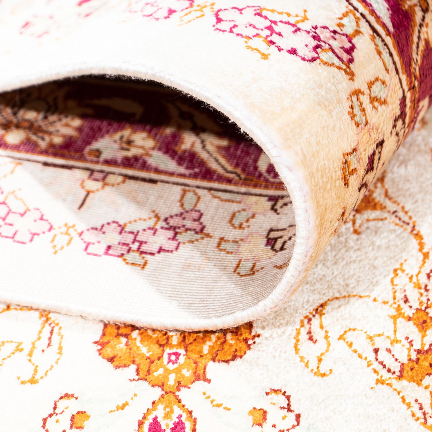 Alfombra persa - Ghom - 240 x 157 cm - beige