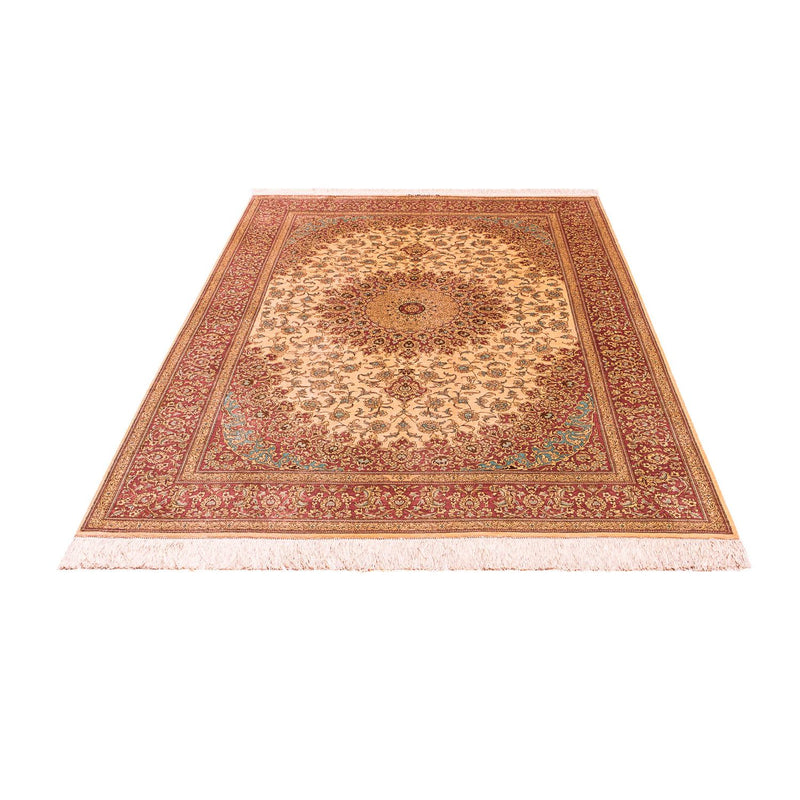 Alfombra persa - Ghom - 198 x 134 cm - beige