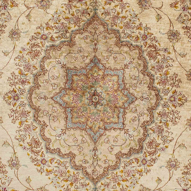 Alfombra de seda - Ghom Seda - Prima - 188 x 130 cm - beige