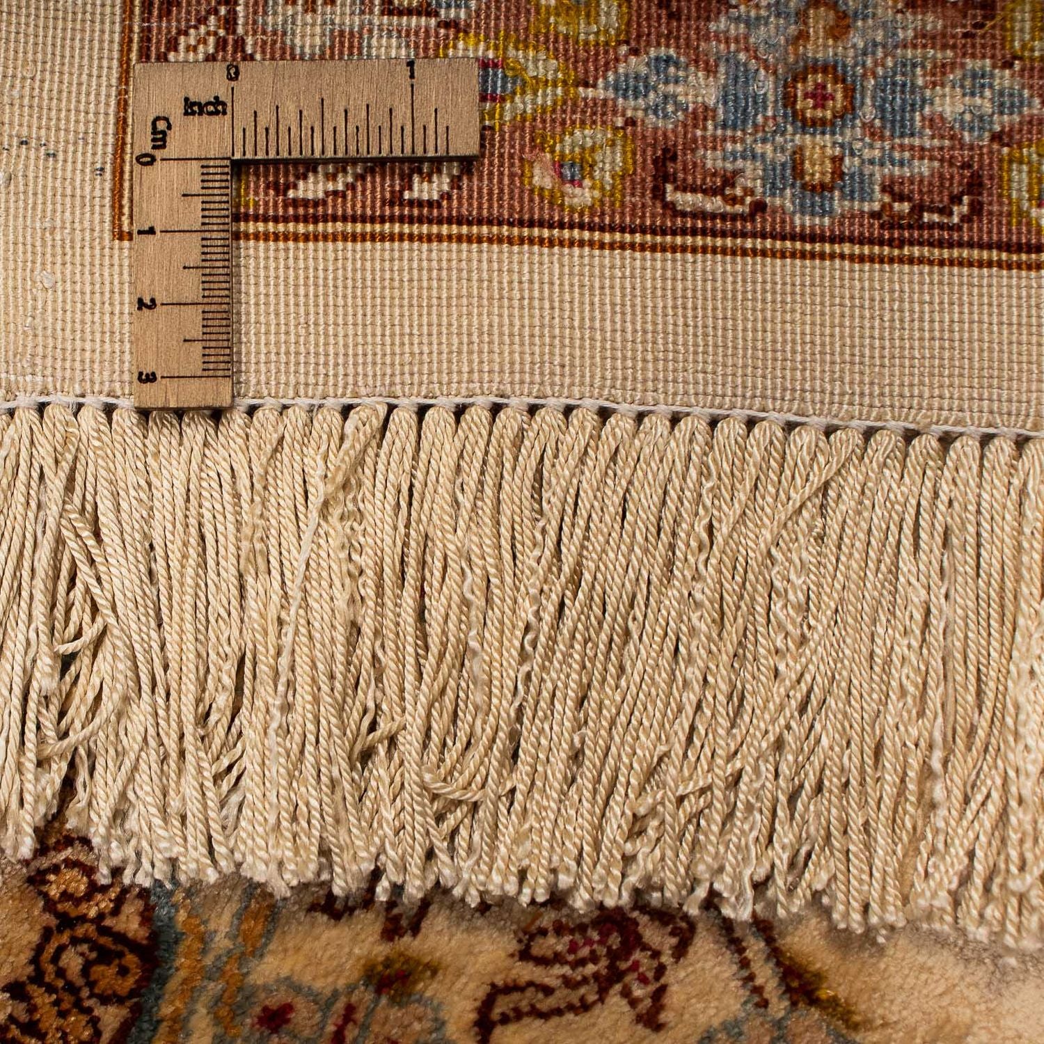 Alfombra de seda - Ghom Seda - Prima - 188 x 130 cm - beige