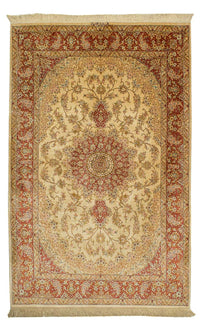 Alfombra de seda - Ghom Seda - Prima - 210 x 130 cm - beige